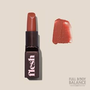 NIB Flesh Natural Makeup Fleshy Lips Sheer Lipstick - Yum (Soft Terracotta)